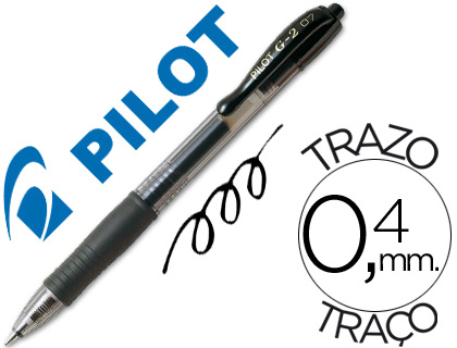 Bolígrafo Pilot G-2 tinta gel negra